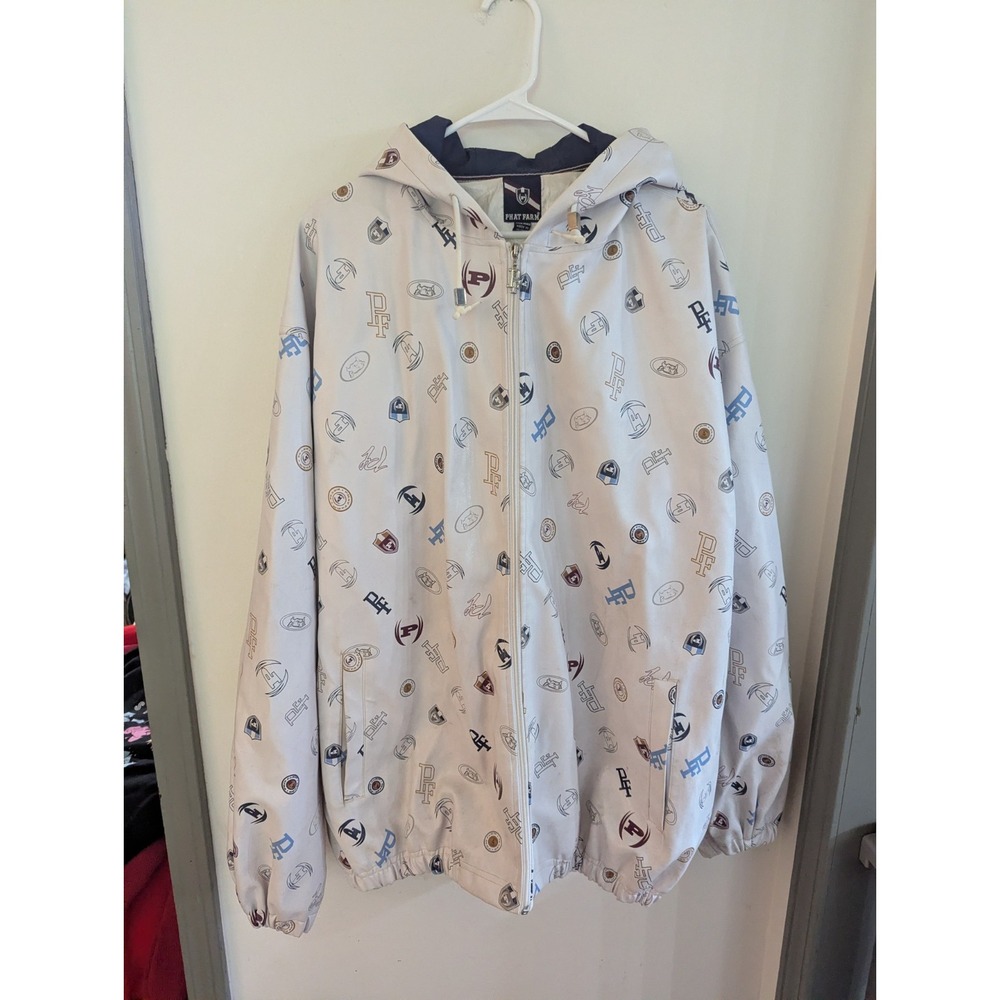Vintage Phat Farm Vinyl Logo Jacket 3X